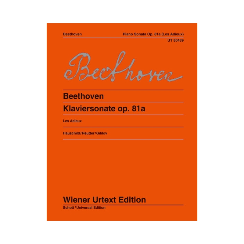 Beethoven, Ludwig van - Piano Sonata (Les Adieux) op. 81a 