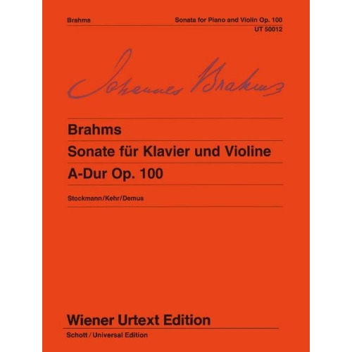 Brahms, Johannes - Sonata A...