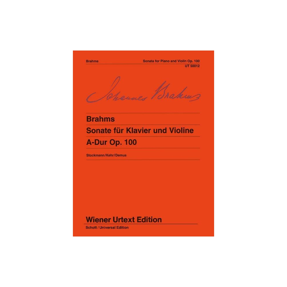 Brahms, Johannes - Sonata A Major op. 100 