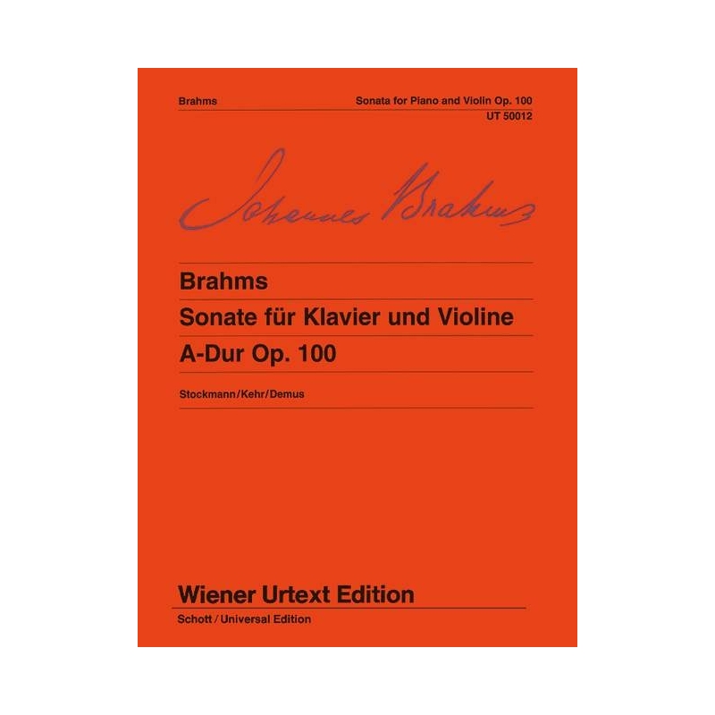 Brahms, Johannes - Sonata A Major op. 100