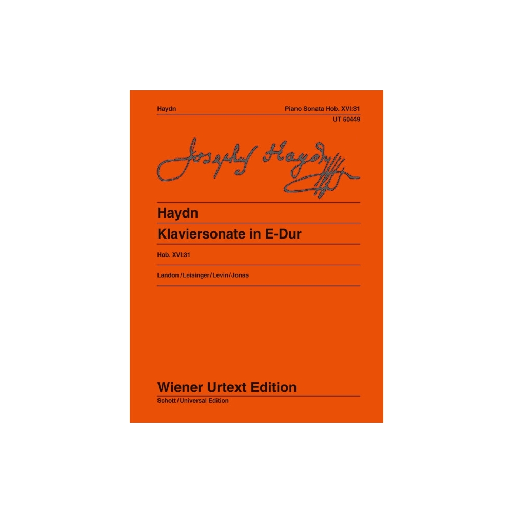 Haydn, Joseph - Klaviersonate Hob. XVI:31 
