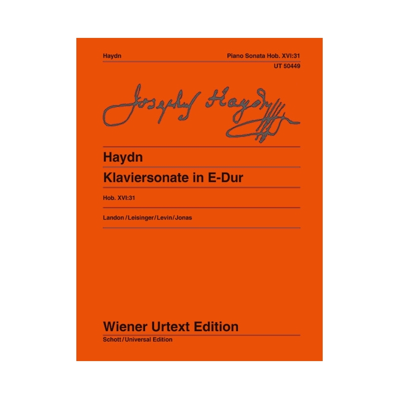 Haydn, Joseph - Klaviersonate Hob. XVI:31 