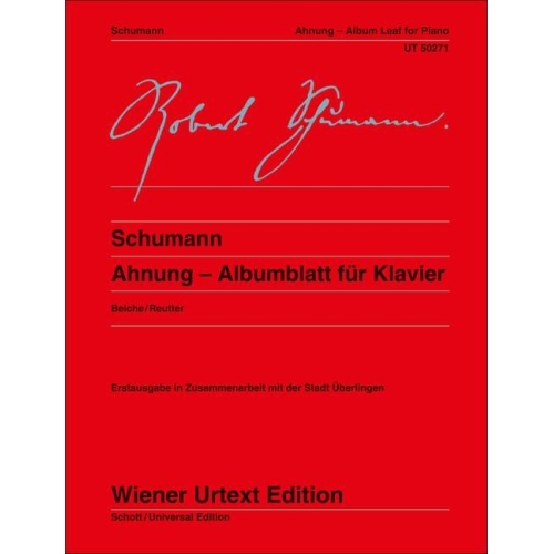 Schumann, Robert - Ahnung 