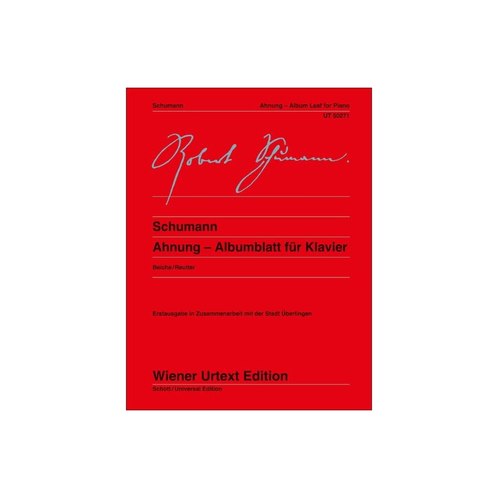 Schumann, Robert - Ahnung 
