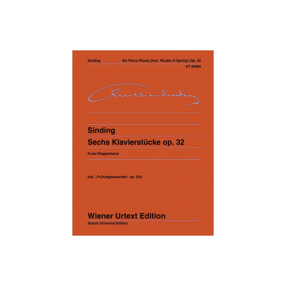 Sinding, Christian - Six Piano Pieces op. 32 