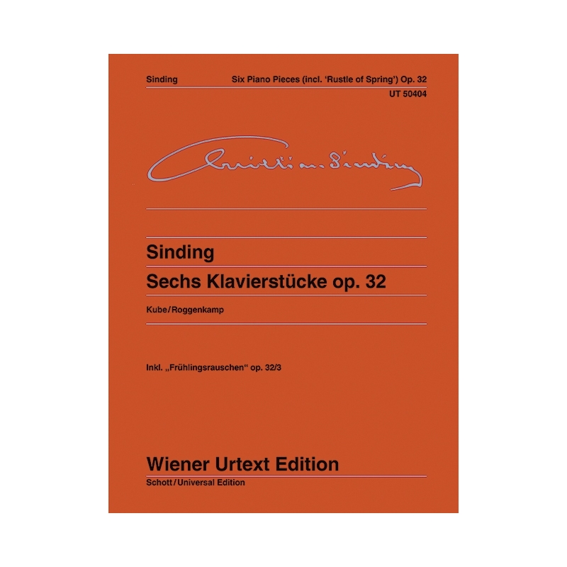 Sinding, Christian - Six Piano Pieces op. 32 