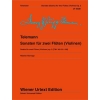 Telemann, Georg Philipp - 6 Sonatas for 2 flutes (or violins) op. 2 TWV 40:101-106 
