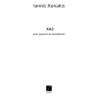 Xenakis, Iannis - Xas 4 Saxophones Partition Et Parties