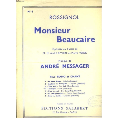 Messager, André - Sous Les...