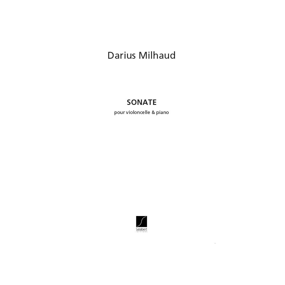 Milhaud, Darius - Sonate Opus 377