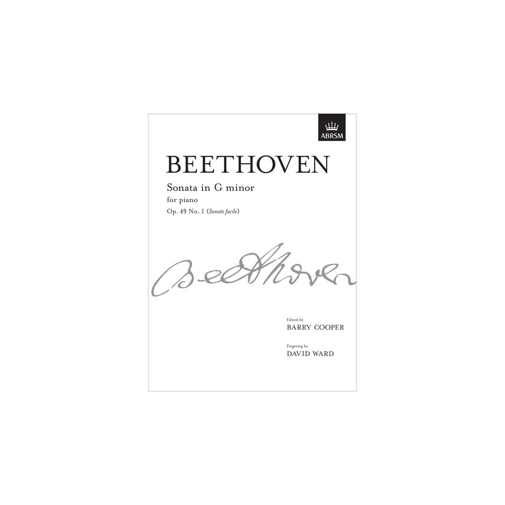Beethoven, L.v - Sonata in G minor, Op. 49 No. 1 (Sonate facile)