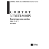Bartholdy, Felix Mendelssohn - Romances Sans Parole (Select. Cortot) Piano