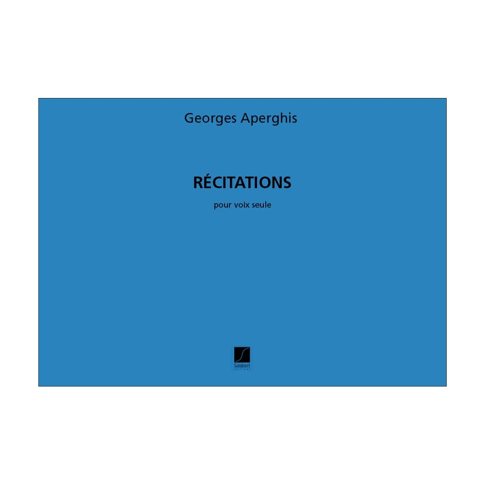 Aperghis, Georges - Recitations