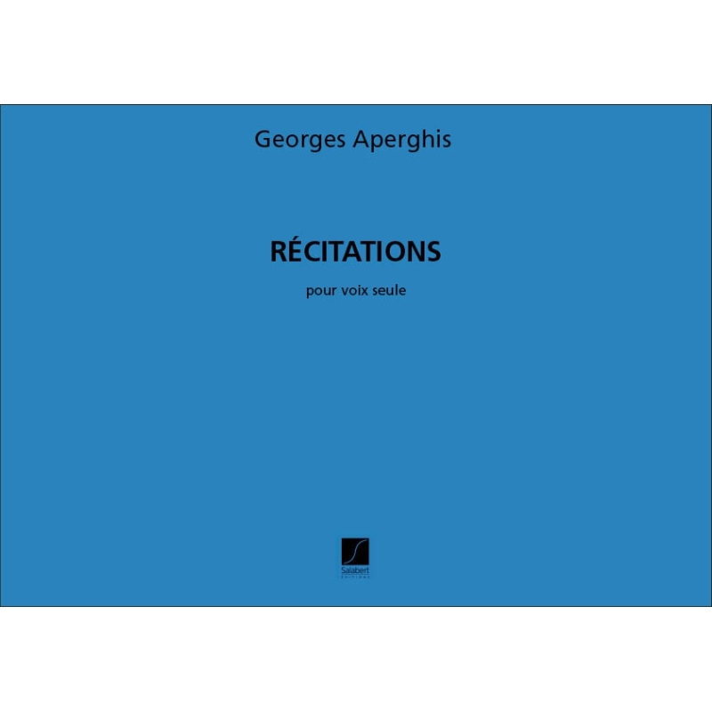 Aperghis, Georges - Recitations