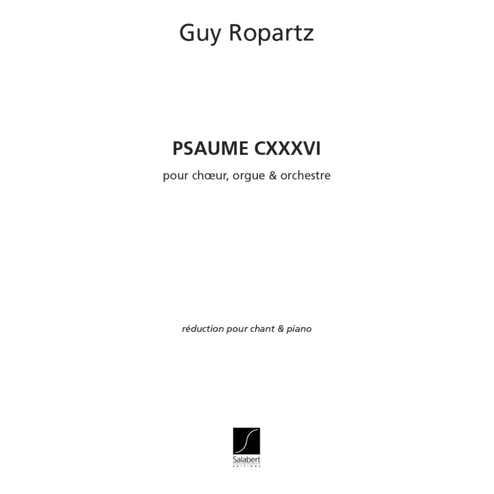 Ropartz, Joseph Guy - Psaume 136