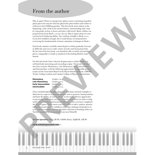 Spanswick, Melanie - Play it again: Piano Book 1