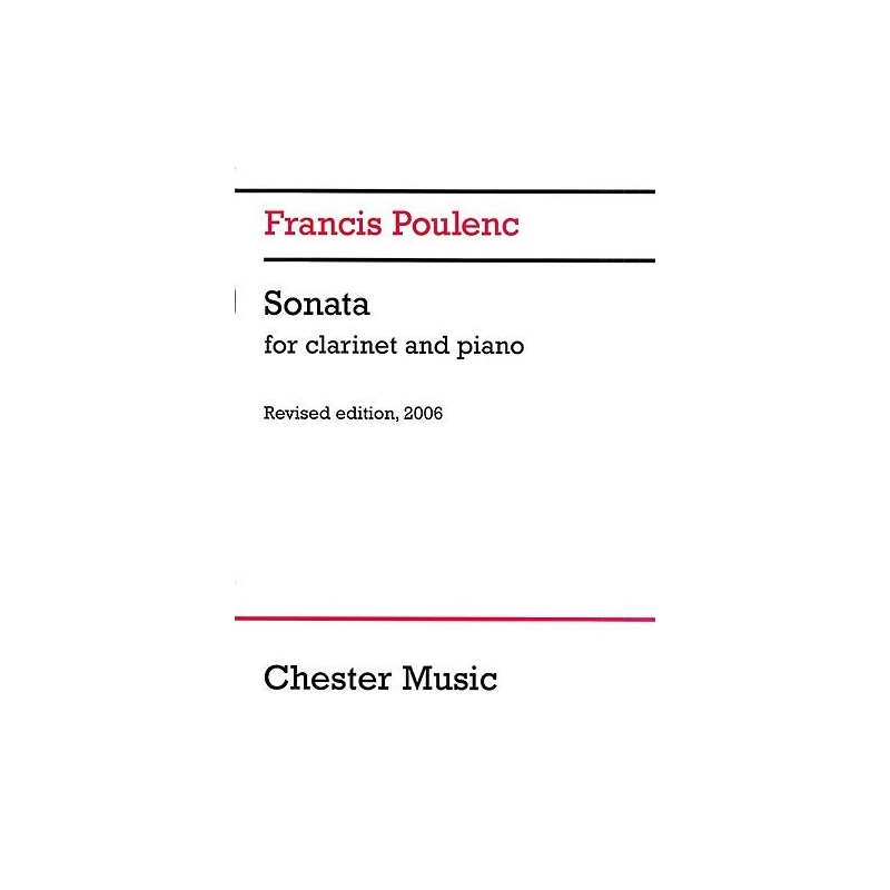 Poulenc, Francis -  Clarinet Sonata (2006 Edition)