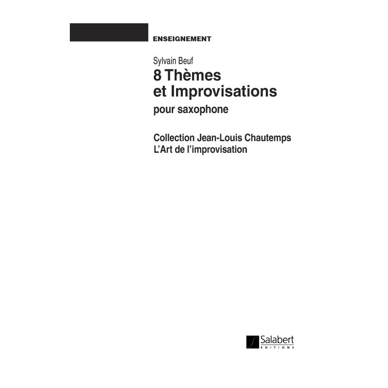 Beuf, Sylvain - Jazz 8 Themes Et Impro. Vol.7