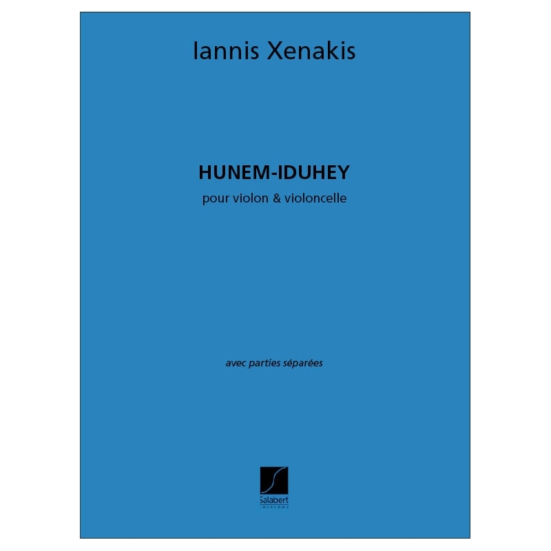 Xenakis, Iannis - Hunem Iduhey Violon Et Violoncelle