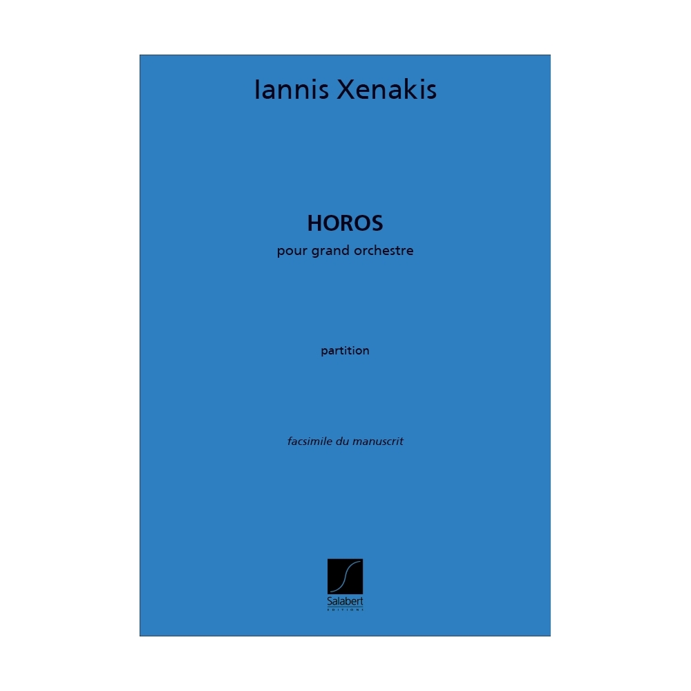 Xenakis, Iannis - Horos Orchestre Partition