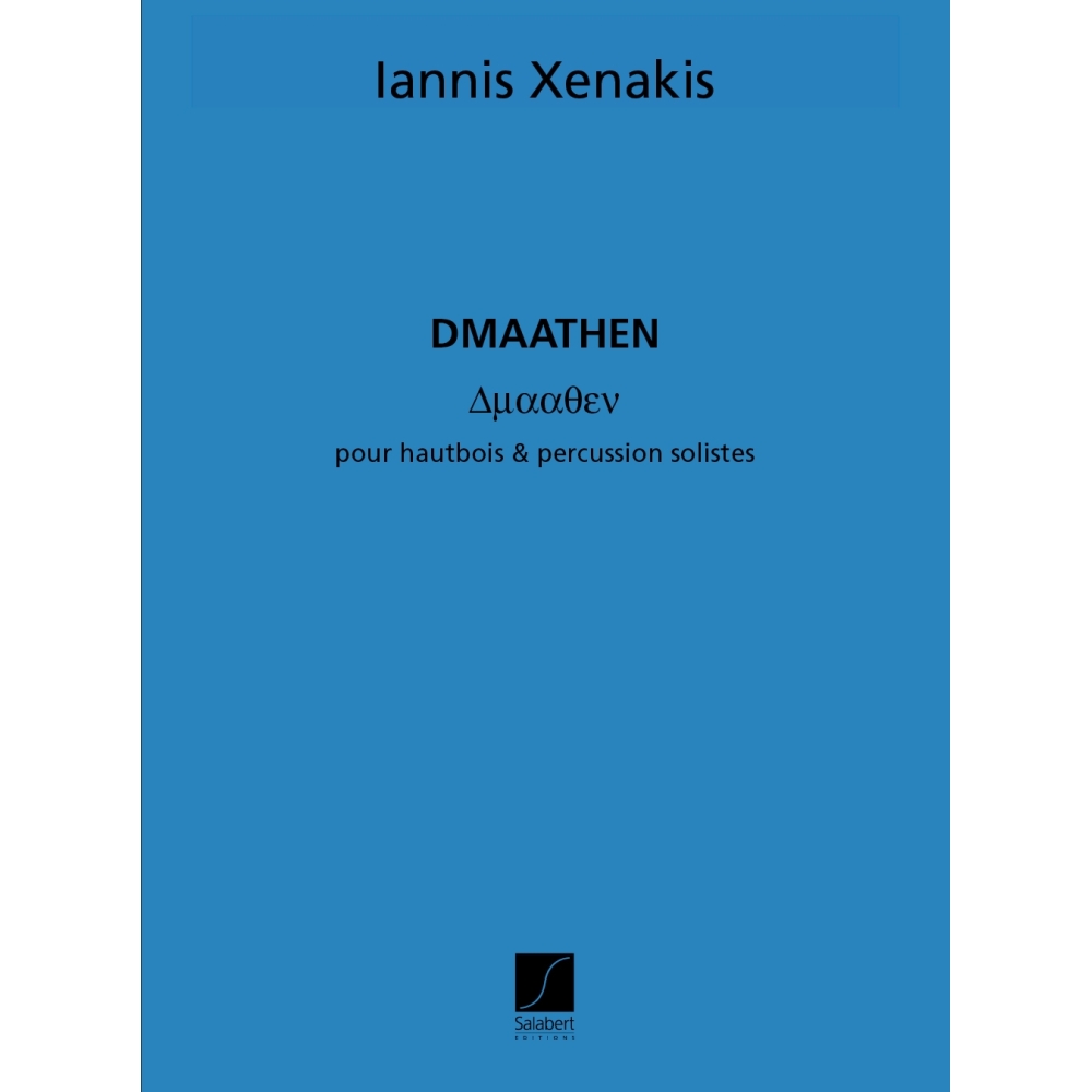 Xenakis, Iannis - Dmaathen Hautbois Et Percussion Materiel