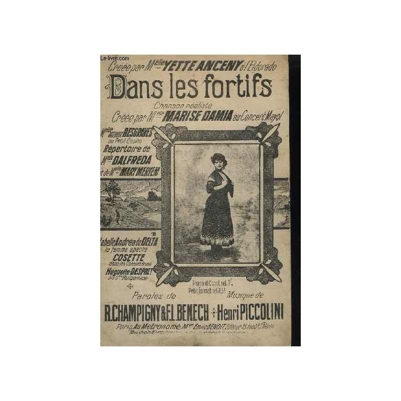 Piccolini - Dans Les Fortifs Varioustes Chant Seul