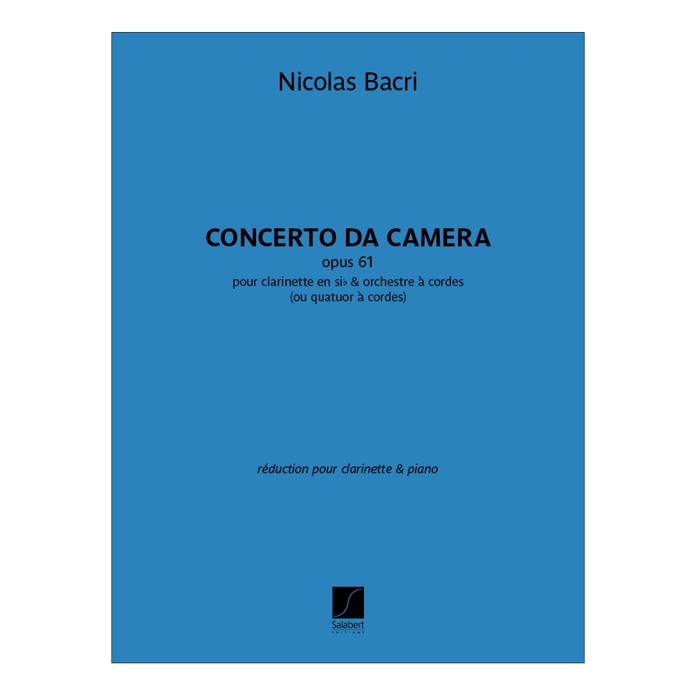 Bacri, Nicolas - Concerto da camera opus 61