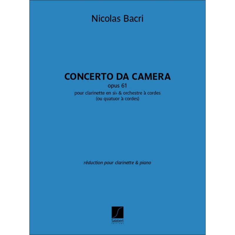 Bacri, Nicolas - Concerto da camera opus 61