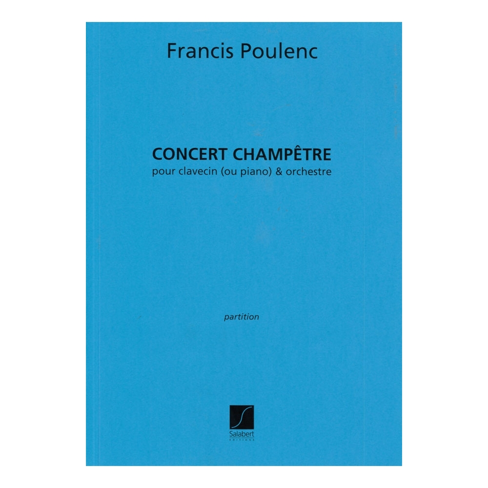 Poulenc, Francis - Concert Champetre Partition Clavecin Ou Piano Et