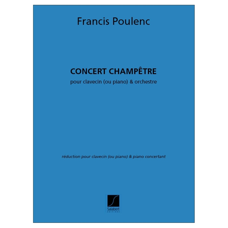 Poulenc, Francis - Concert Champetre 2 Pianos Reduction