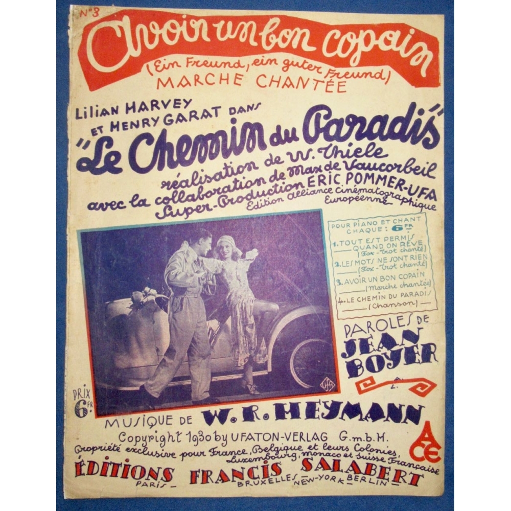 Heymann, Werner Richard - Chemin Du Paradis Varioustes Chant Seul