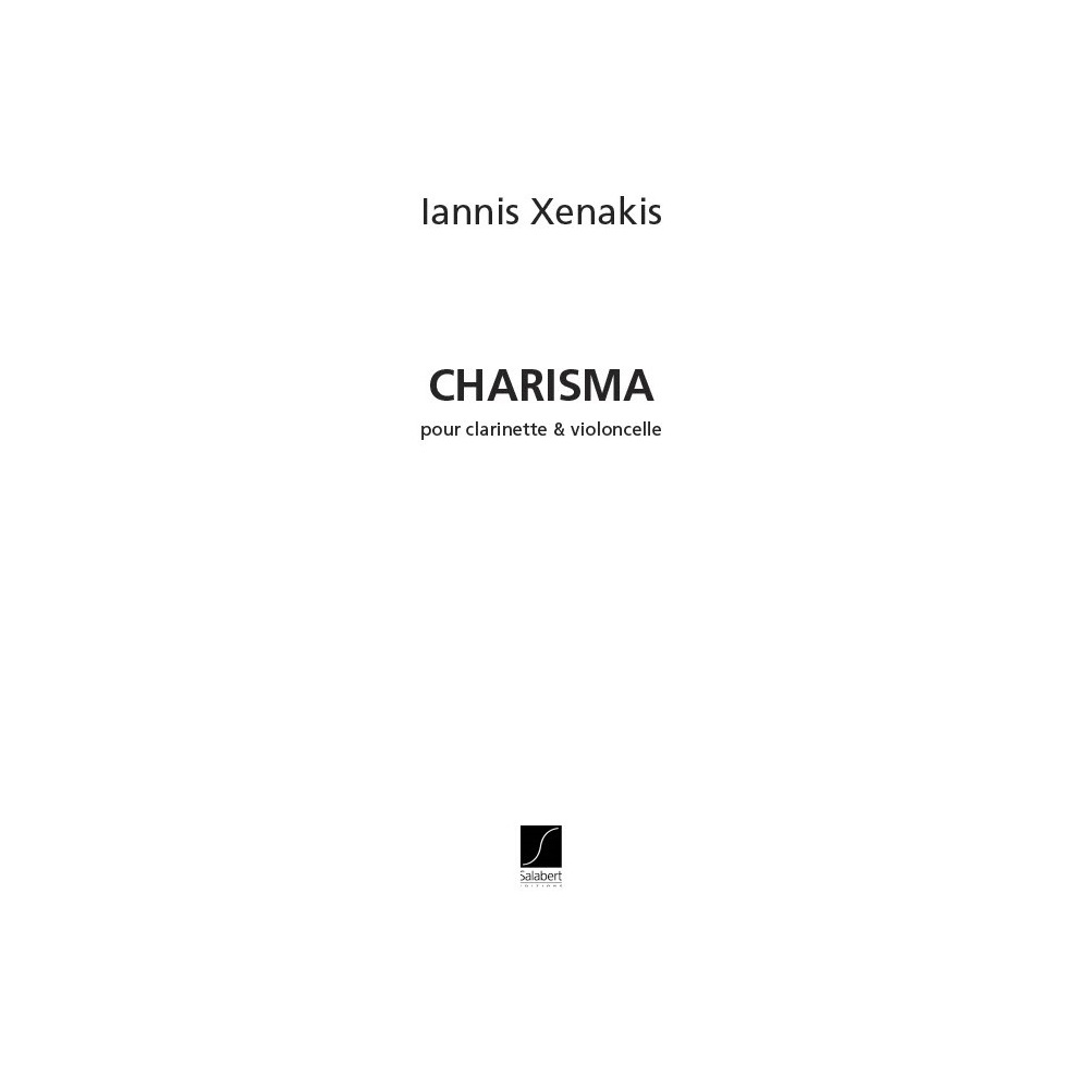 Xenakis, Iannis - Charisma Clarinette Et Violoncelle