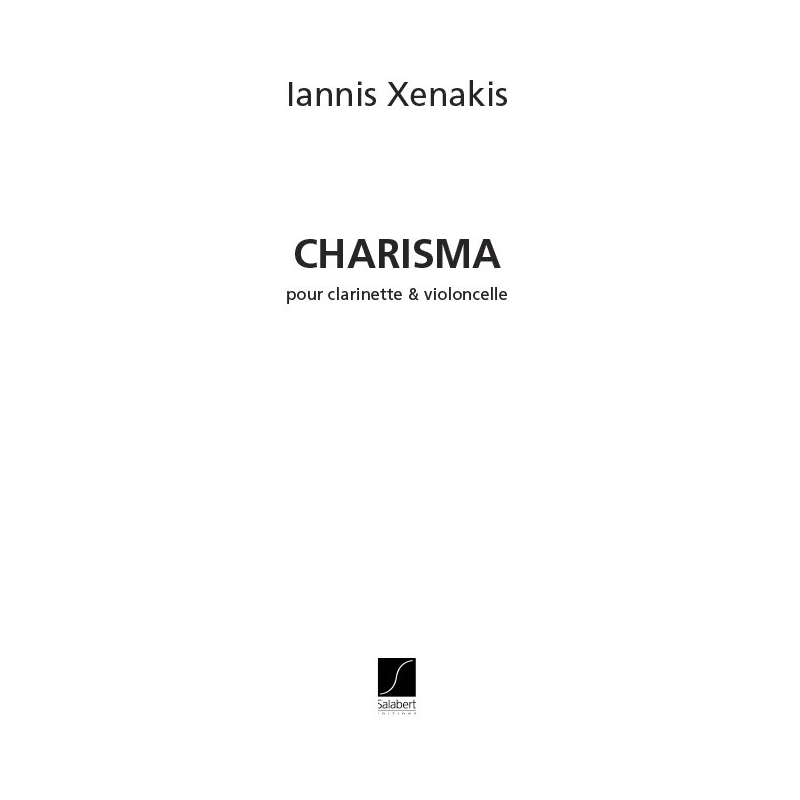 Xenakis, Iannis - Charisma Clarinette Et Violoncelle