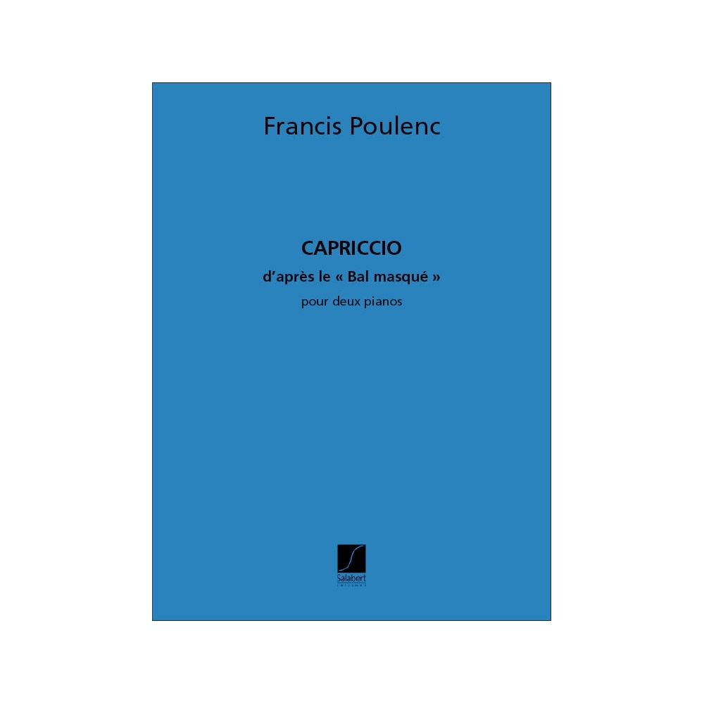 Poulenc, Francis - Capricciod'Apres Le Bal Masque2 Pianos Reduction