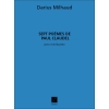 Milhaud, Darius - 7 Poemes De Claudel Chant-Piano Recueil
