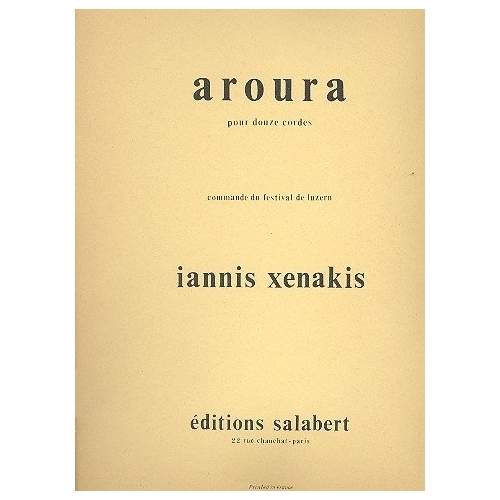 Xenakis, Iannis - Aroura 12...