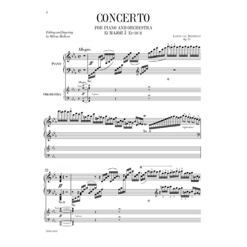 Beethoven - Piano Concerto No. 5 in E-flat major, Op. 73 - Music Minus One