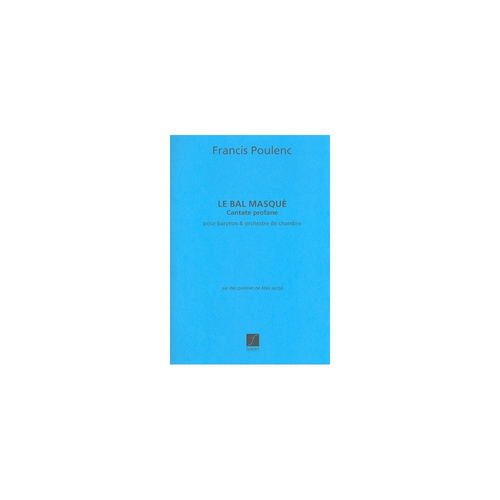 Poulenc, Francis - Bal Masque Orchestre Partition
