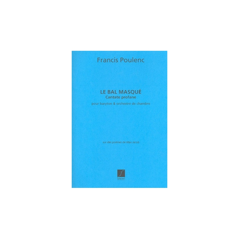 Poulenc, Francis - Bal Masque Orchestre Partition