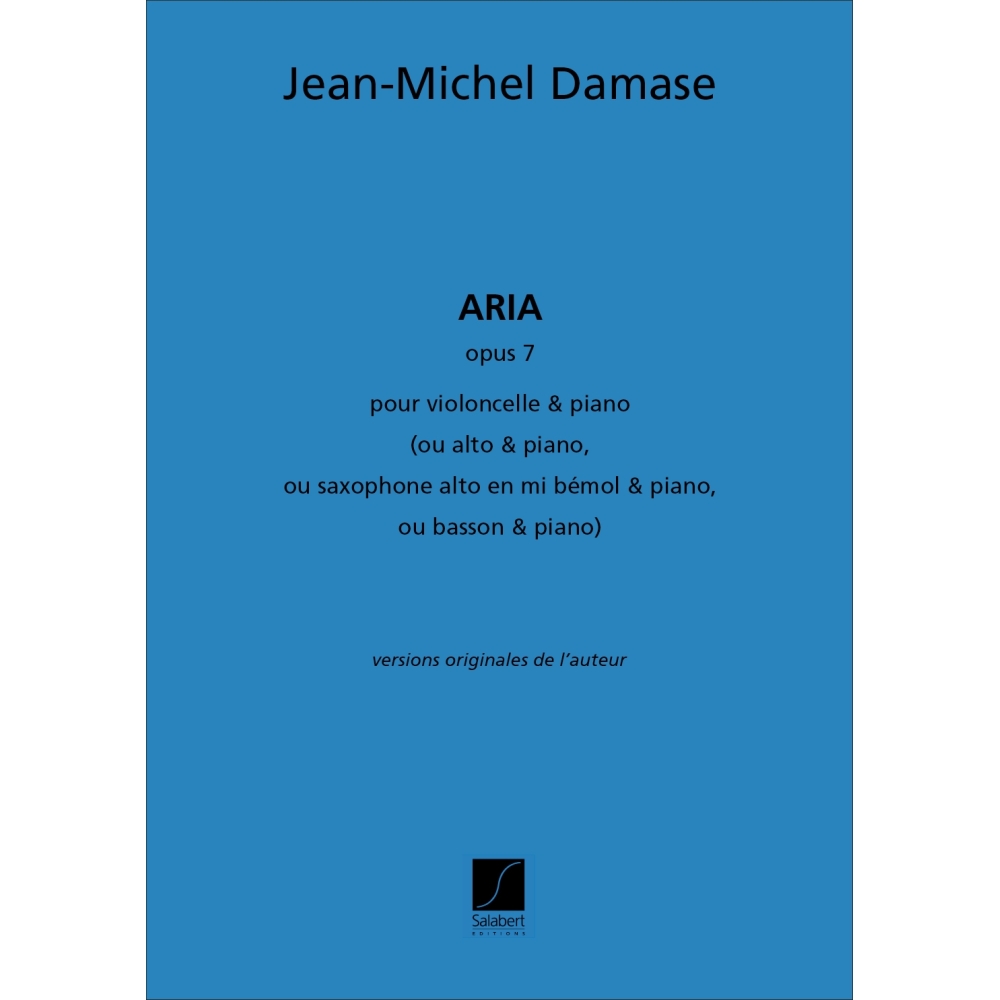 Damase, Jean-Michel - Aria Opus 7 pour violoncelle et piano