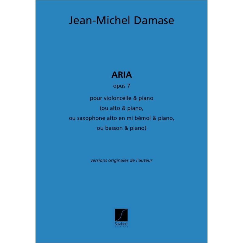 Damase, Jean-Michel - Aria Opus 7 pour violoncelle et piano