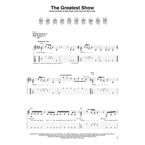 The Greatest Showman (Easy Guitar)