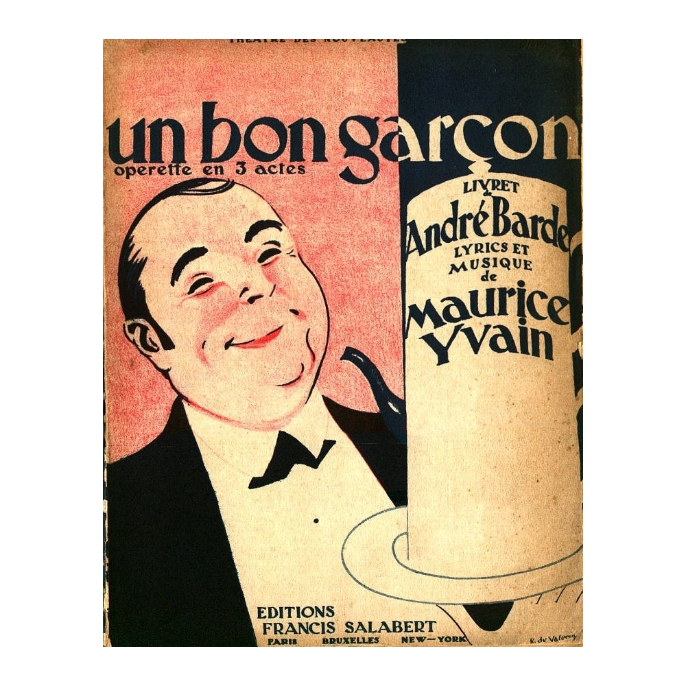 Yvain, Maurice - Bon Garcon Varioustes (Cht-Pno) Airs Detaches