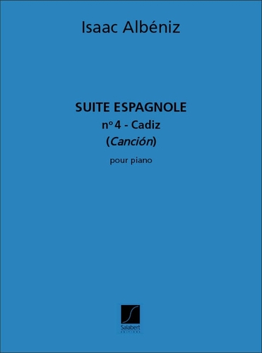 Albéniz, Isaac - Cadiz Suite Espagnole N 4