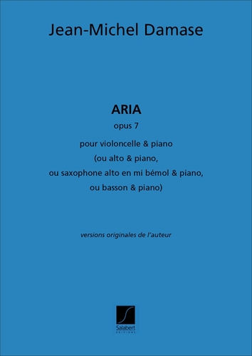 Damase, Jean-Michel - Aria Opus 7 pour violoncelle et piano