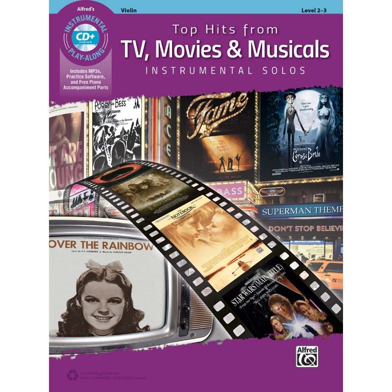 Top Hits from TV, Movies & Musicals Instrumental Solos for Strings