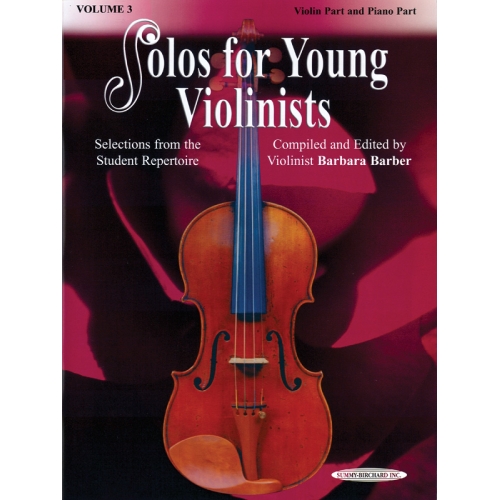 Solos for Young Violinists Violin Part and Piano Acc., Volume 3