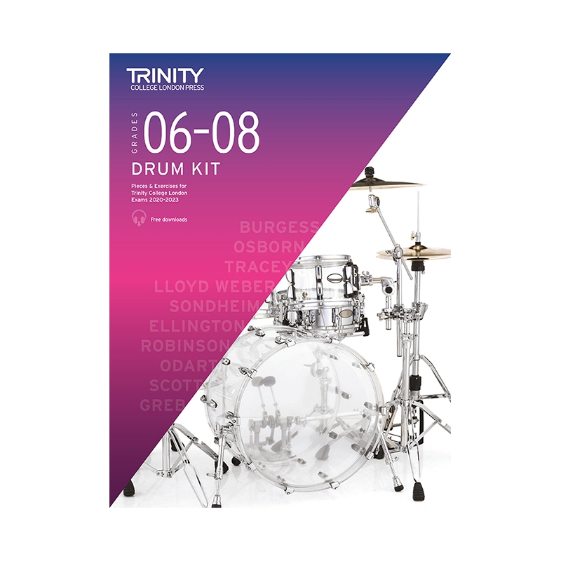 Trinity - Drum Kit 2020-2023. Grades 6-8