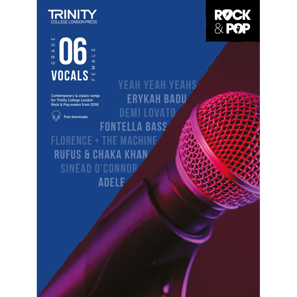 Trinity - Rock & Pop 2018 Vocals Grade 6 (female)