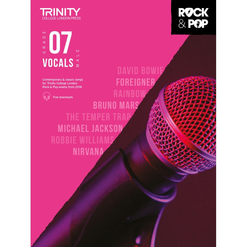 Trinity - Rock & Pop 2018 Vocals Grade 7 (male)